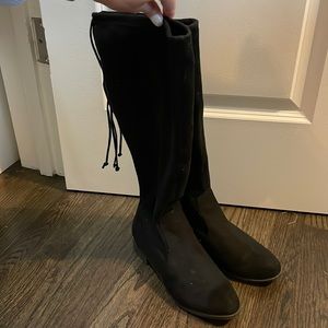 Unisa Tall Black Suede Boots 7